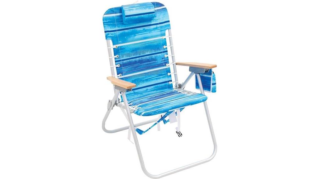 beach chair with backpack