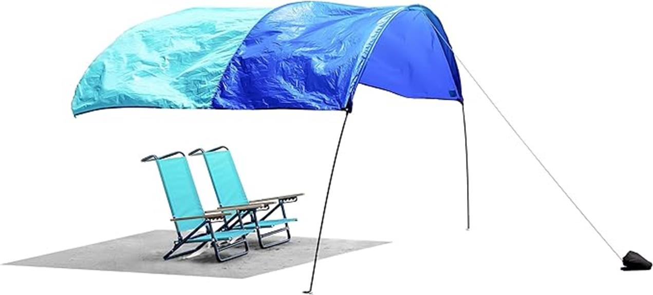 beach shade tent compact