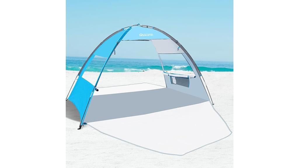 beach tent for three