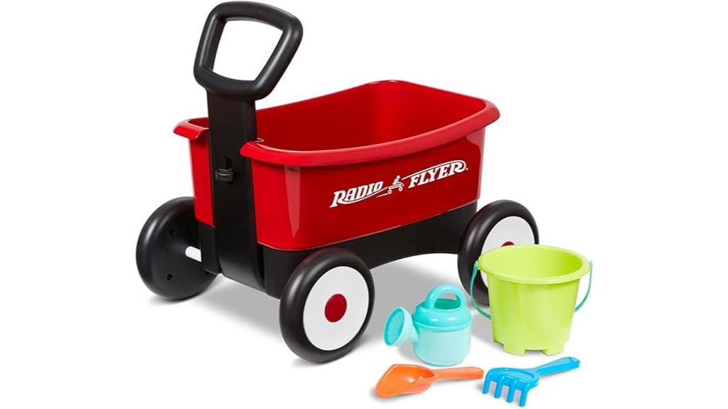 child s wagon with tools