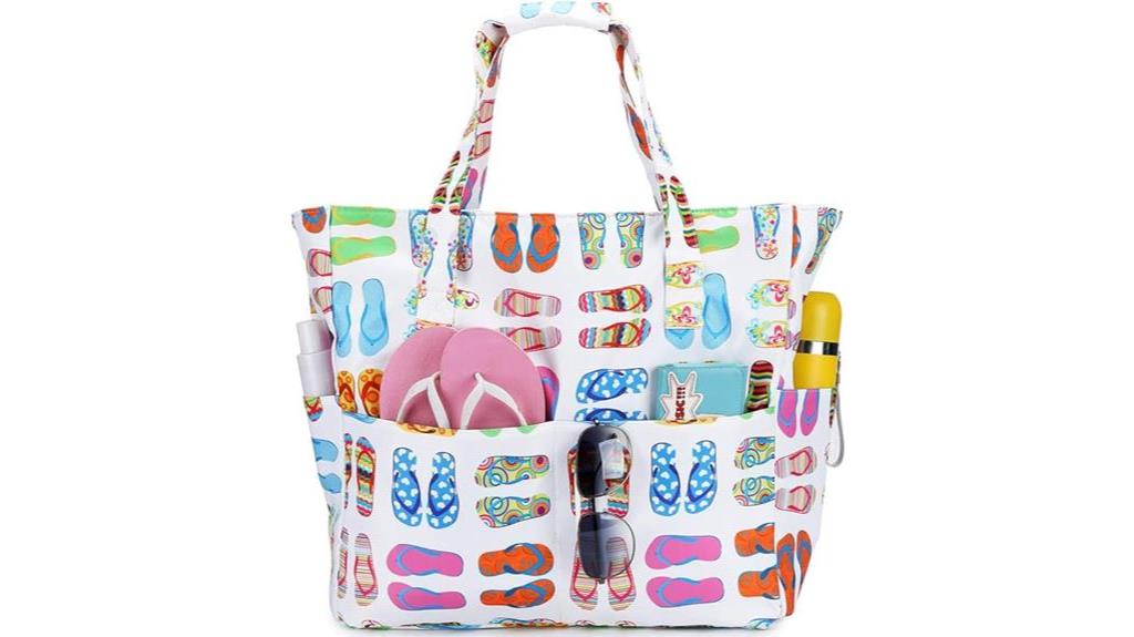 functional beach tote bag