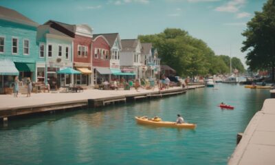 lake michigan beach towns