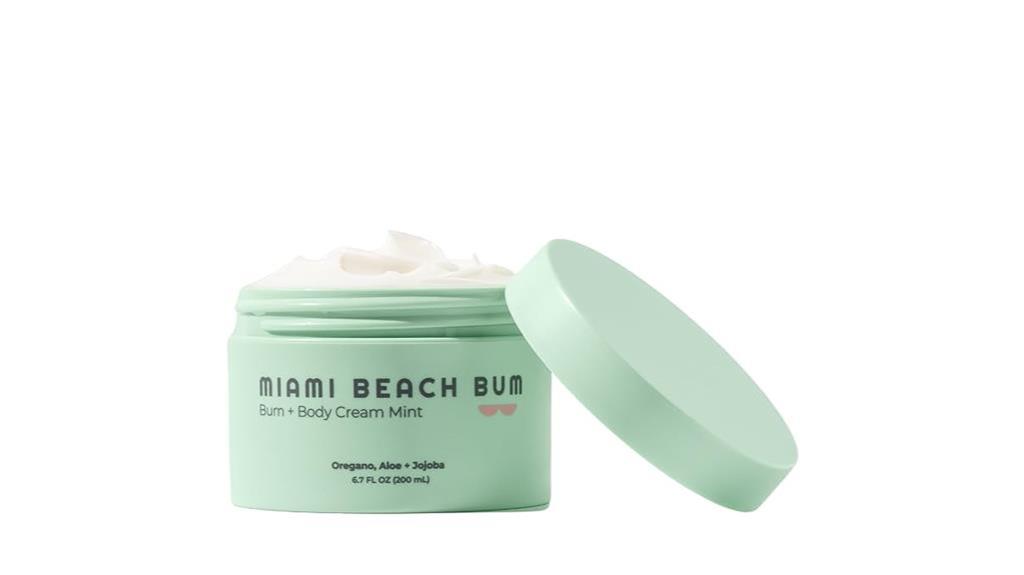 luxurious mint body cream