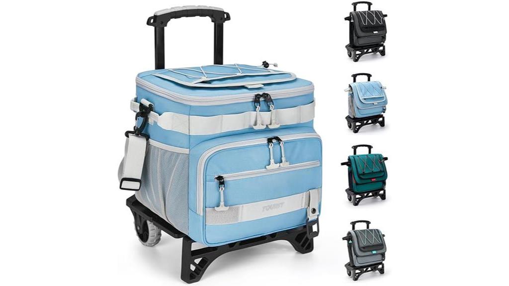 portable insulated cooler cart