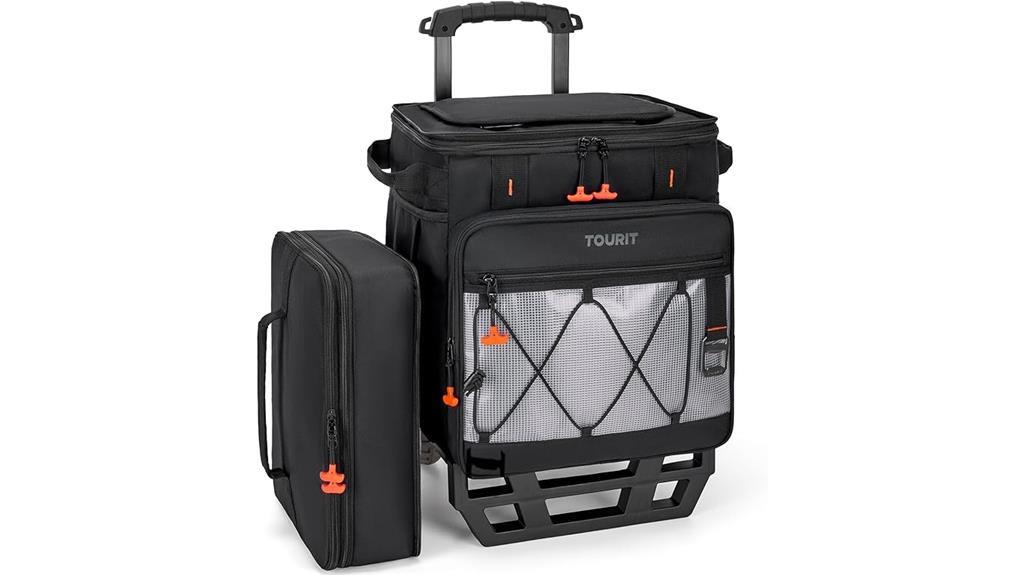 portable rolling cooler bag