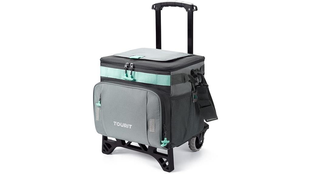 portable rolling cooler bag