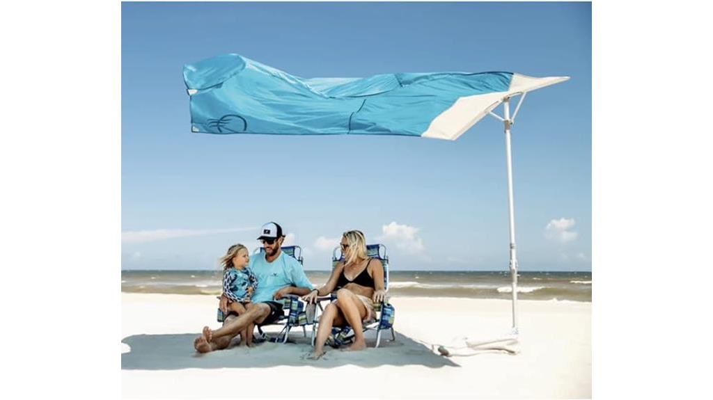 portable wind driven beach shade