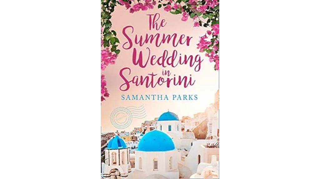 santorini beach wedding novel