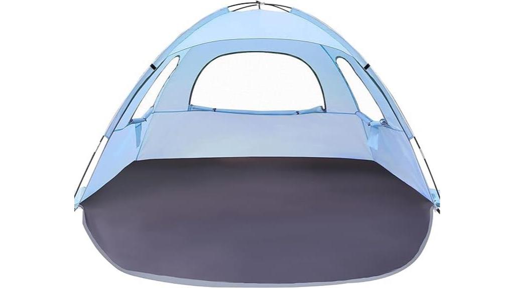 spacious beach tent design