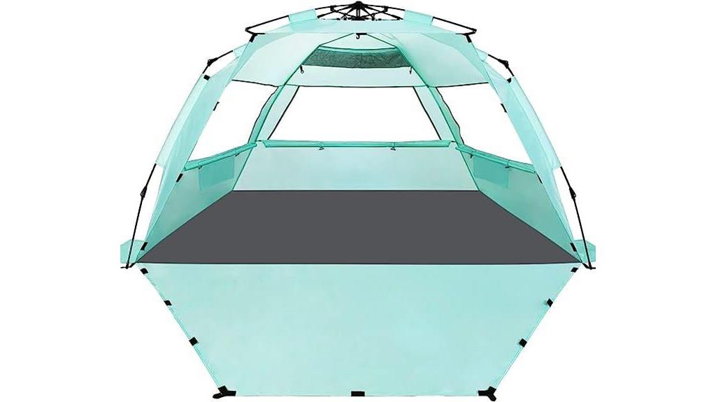 spacious beach tent shelter