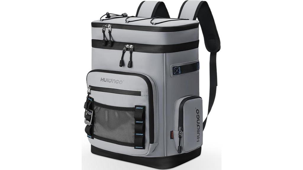 spacious insulated backpack cooler