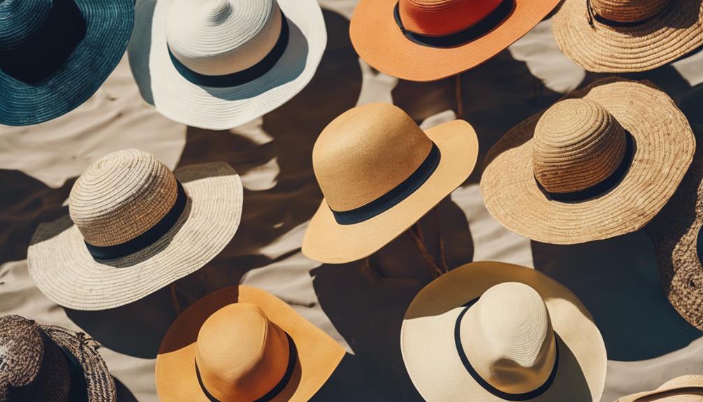 stylish sun safe beach hats