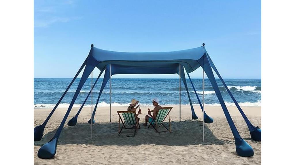 sun protection beach tent