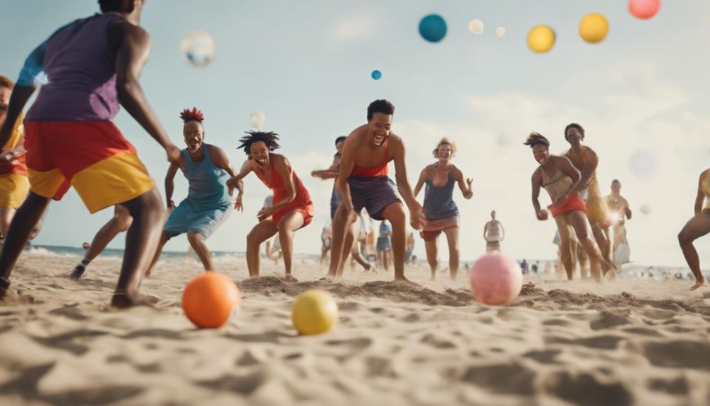 tidalball tournament on beach