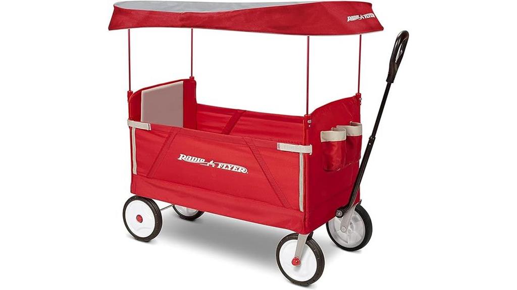 versatile foldable wagon canopy