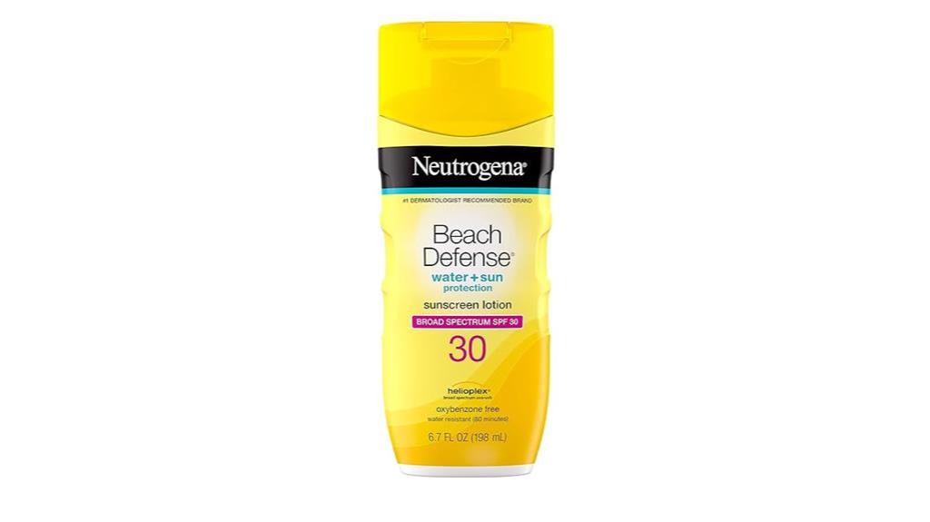 water resistant sunscreen for beach