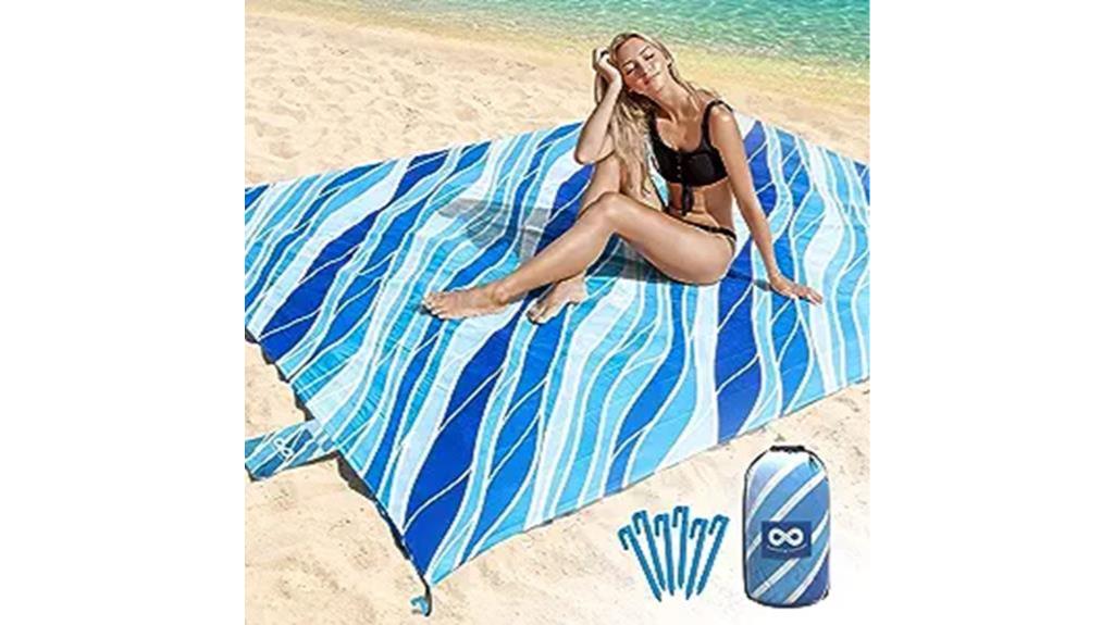 waterproof beach blanket comfort