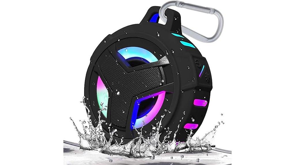 waterproof bluetooth speaker with led