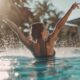 aquatic fitness at poolside