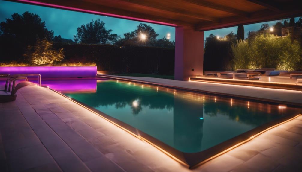 brightening pools with leds