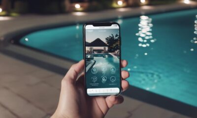 luxury pool mobile controls