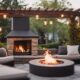 outdoor fireplace design trends