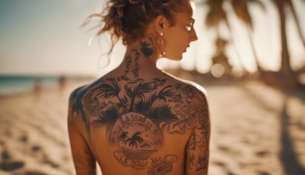 protect tattoos with tanning