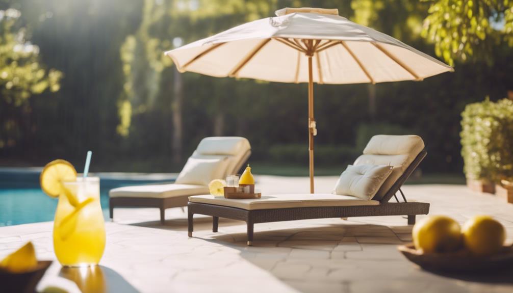 summer poolside furniture makeover