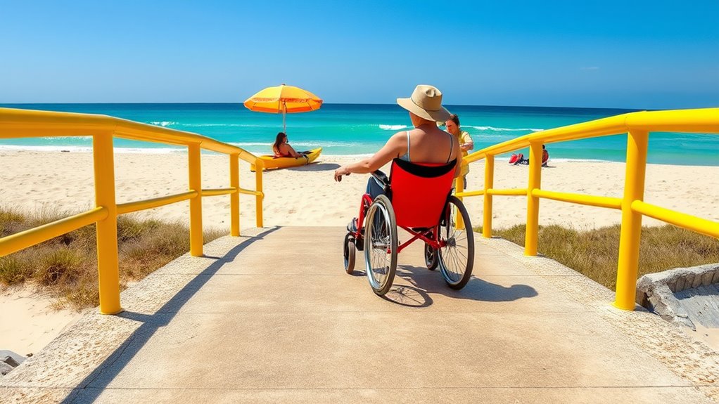 accessible pathways enhance beach mobility
