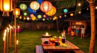 backyard luau party planning