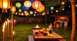 backyard luau party planning
