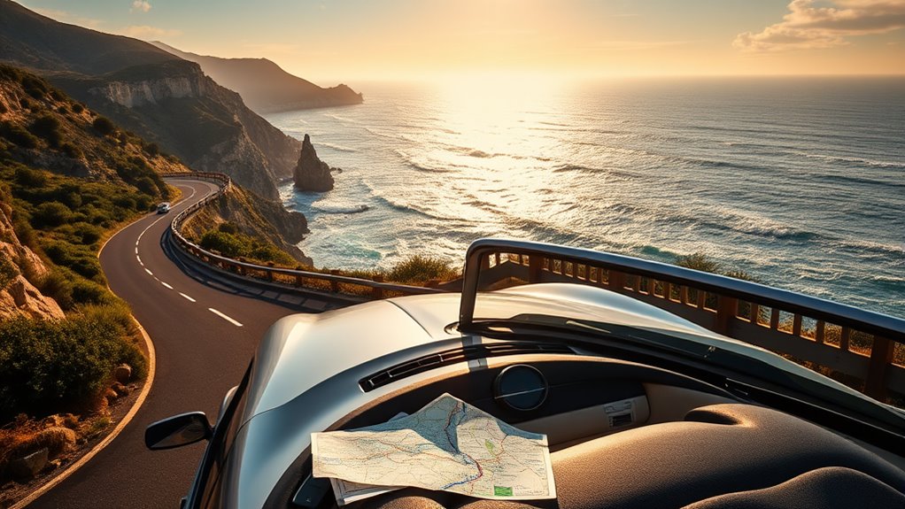 balance driving with sightseeing