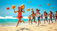 beach dodgeball game variations