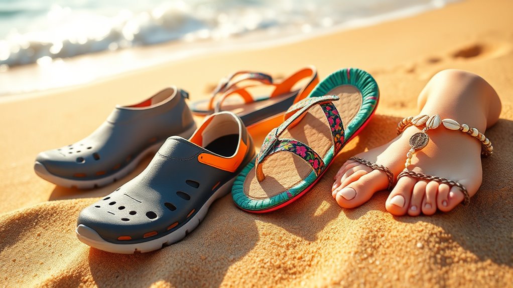 beach footwear options guide