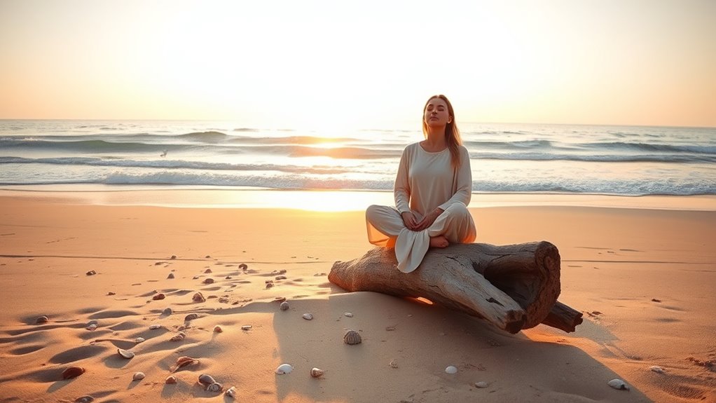 beach meditation for stress