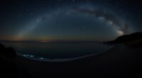 beach night sky viewing