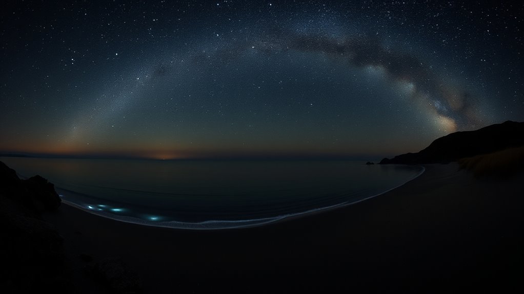 beach night sky viewing