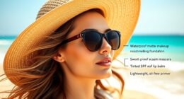 beach ready heat resistant makeup