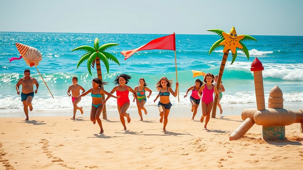 beach relay obstacle ideas