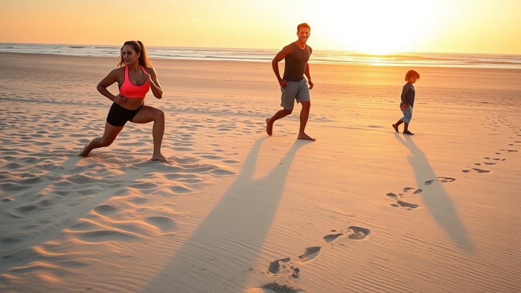 beach sand body exercises