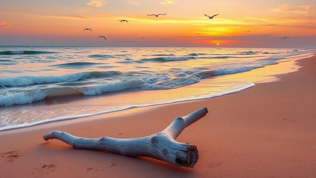 beach sounds evoke calmness