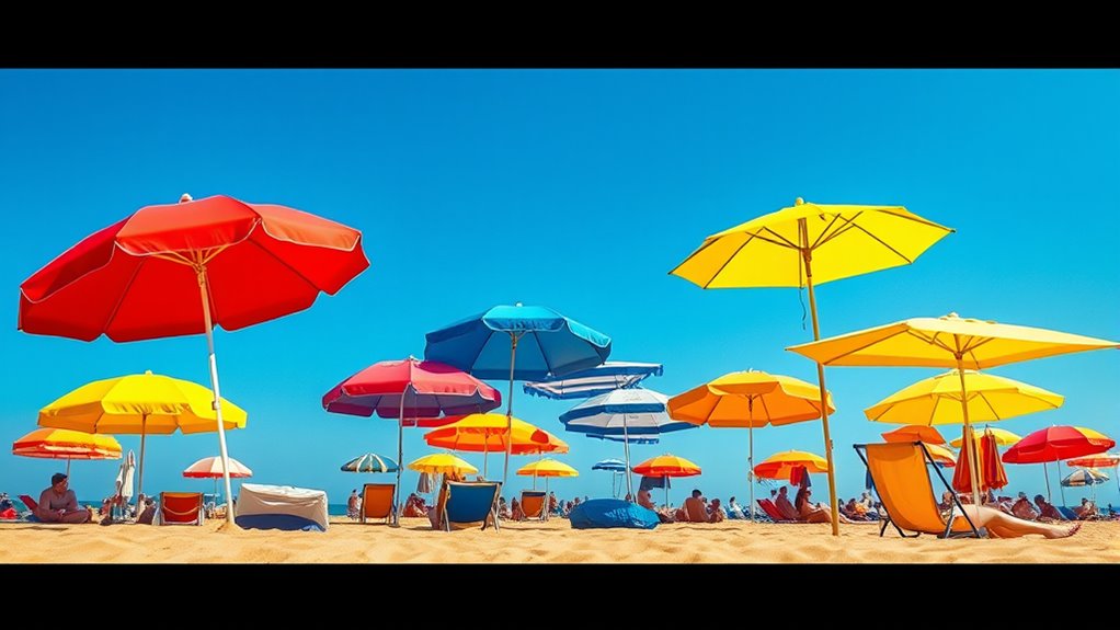 beach umbrella size selection
