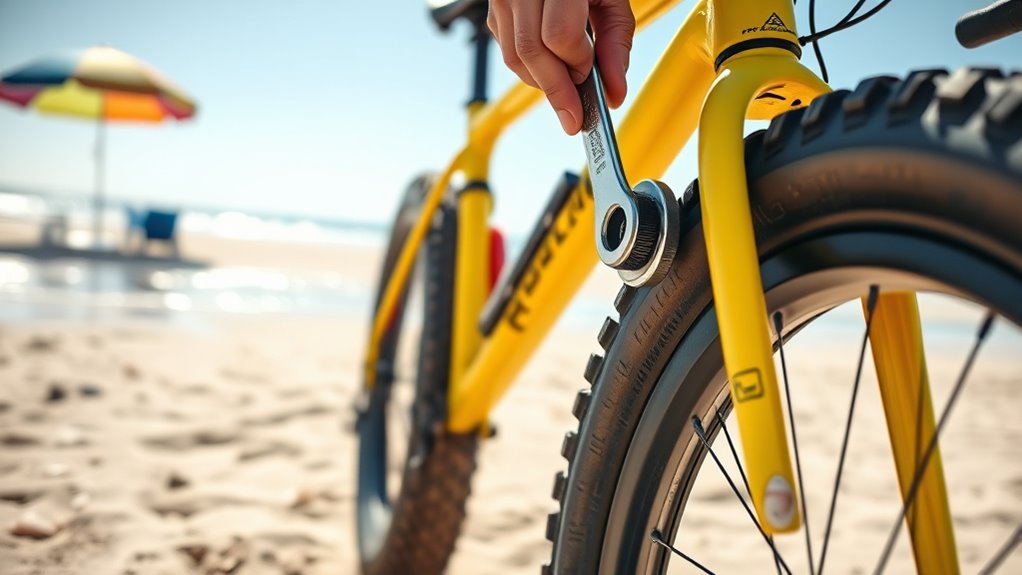 bike prep for beach trip