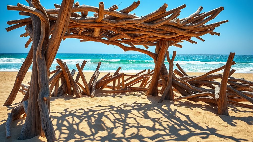build stable driftwood frame