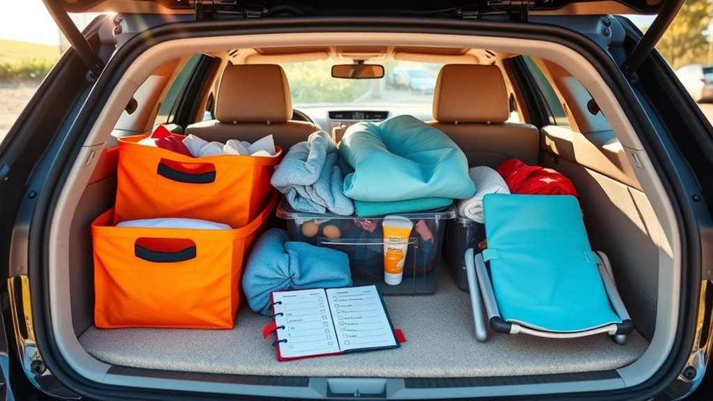 car trunk organization checklist