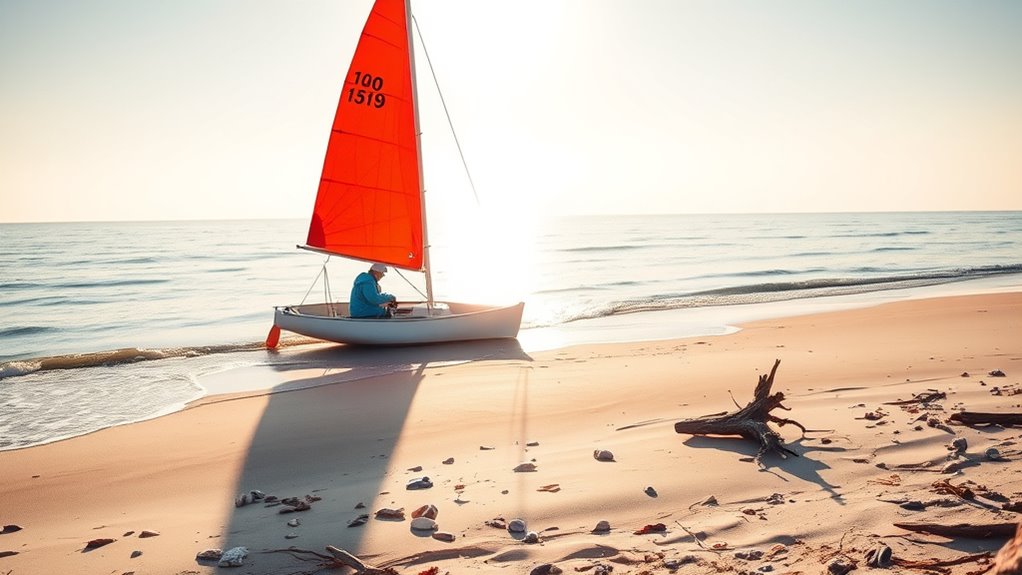 choose calm sandy area