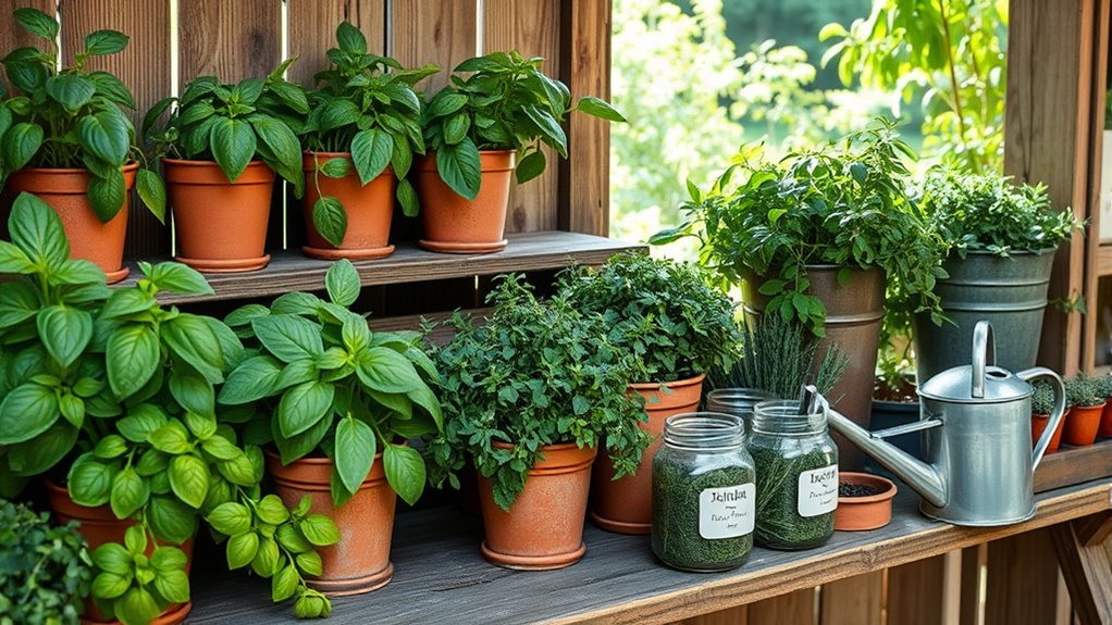 choose fresh aromatic herbs