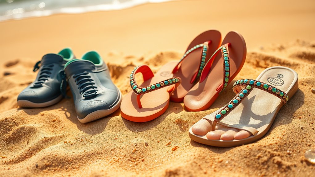 choose suitable beach footwear