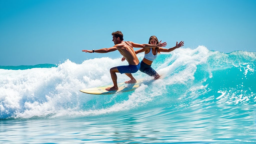 clear signals for tandem surfing