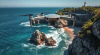 coastal area drone surveillance